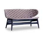 Custom Made Eco Friendly Wood And Fabric Dining Chairs For Cafes / Bar / Meeting
