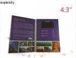 Advertising Rechargeable Video in print brochure MP3 / MP4 / wifi supported
