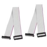 2.54 mm pitch Flat Flexible Ribbon Cable , 10 Pin IDC Cable 60mm Length