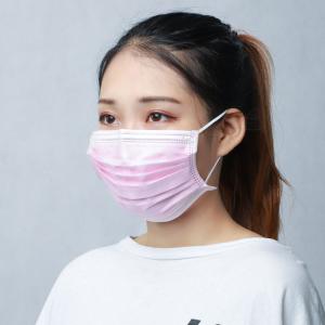 Wholesale Pink Color Disposable Face Mask Non Woven PP Material Non Irritating Lightweight from china suppliers