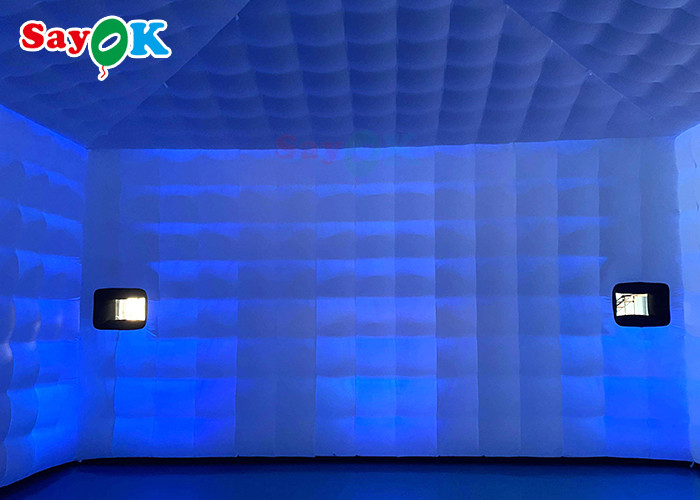 Giant Mobile 8x8x4m Outdoor Inflatable Tent With LED Lights Waterproof