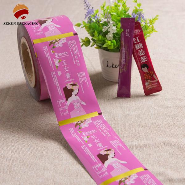 Gravure Printing Food / Detergent Packaging Roll Film 12 Colors BOPP/PET/PA