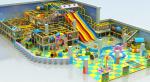 purple theme kids indoor playhouse adventure playground with gun shooting
