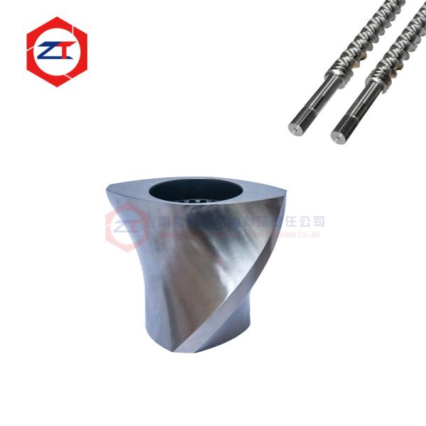 Self-Cleaning Twin Screw Threaded Sleeves 38CrMoAl Nitrided Steel Mirror