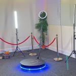 Slow Motion 360 Spinning Ring Light Photo Booth Portable Automatic