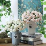 27-head artificial flower bouquet of tea rose, Lafite, artificial flower wedding