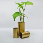 Garden Decorative Stainless Steel Flowerpot Indoor Large Gold Flower Pot