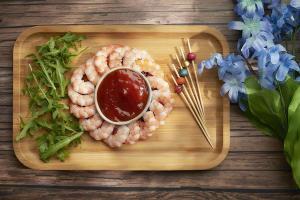 Wholesale Rectangular Natural Wooden Bamboo Food Plate Serving Trays from china suppliers