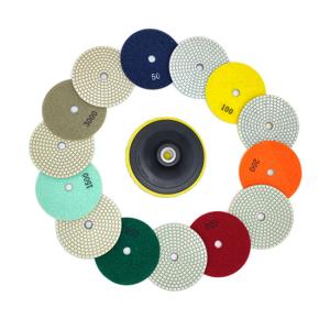 Wholesale 4Inch 5Inch Marble Diamond Tile Polishing Pads 1500 3000 BUFF from china suppliers