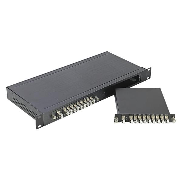1U 19'' Rack Chassis 8CH CWDM DWDM Mux Demux Wavelength Division Multiplexer