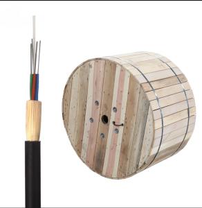 Wholesale G652D Aerial All Dielectric ADSS Fiber Optic Cable FRP Black HDPE Sheath from china suppliers