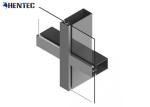 Powder Painted Aluminum Curtain Wall Profile , Aluminum Extrusion Profile