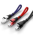 30CM Nylon Braided Lightning Cable Type C Fast Charging For S7 S6