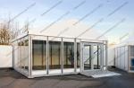 8x40m Heavy Duty Big Aluminum Outdoor Event Tents with White Roof Covers & Glass
