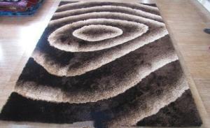 Wholesale 3d Votex Polyeste Shaggy high and low pile Carpet Floor Rug Classic White and Black from china suppliers