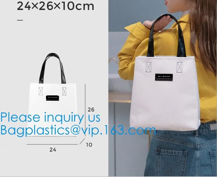Vintage Tarpaulin Shoulder Bag Fashion Custom Durable Shopping Bag Tarpaulin Bag Washable Tote Dry Bag Cotton Handle