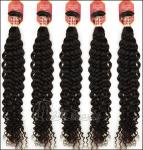 Black Brazilian Remy Deep Wave Human Hair Extensions 5A 12''- 32''