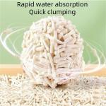White All Natural Clumping Cat Litter Pea Dust Free Natural Cat Litter