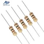 Standard Size Carbon Film Fixed Resistor 0.25W 1W 2W Carbon Film Color Code