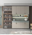 restaurant glass door wine cabinet storage cabinet for living room
