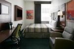 Hotel Bedroom Furniture Mahogany wood headboard Bed and Fixed Millwork TV Wall