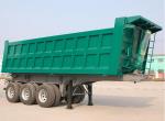 40T-100T 2 Axles or 3 axles heavy load dump tipping semi trailer truck , dump