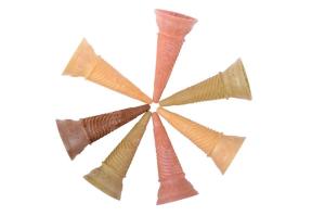 Wholesale Multi Color Ice Cream Waffle Cone For Shop / Store , CE Certification from china suppliers