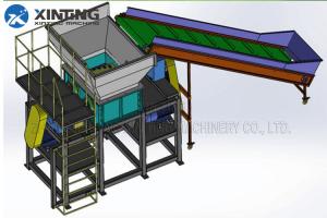 Wholesale Industry Double Shaft Shredder , Plastic Waste Shredder Machine Blade SKD11 from china suppliers