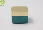 Luxury Square Cosmetic Cream Jar , Custom Color 50g Acrylic Cosmetic Containers