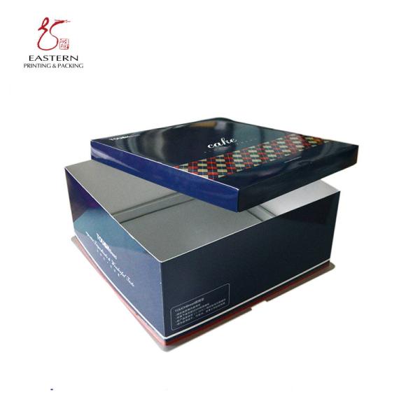 Colourful 350gsm Cardboard Personalised Cake Boxes , Pastry Packaging Box With