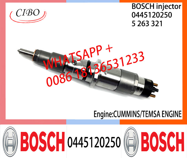 BOSCH 0445120250 5263321 Neutral Fuel Injector Assembly 0445120250 5263321 For CUMMINS/TEMSA