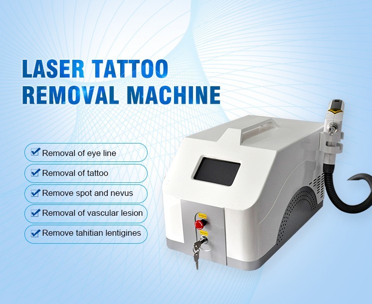 1064nm 532nm 1320nm Q Switch Nd YAG Laser Tattoo Removal Machine With Carbon Peeling