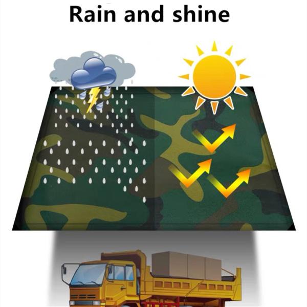 Tear and Weather Resistant Polyester PVC Truck Cover UV Protection Fabric -20C
