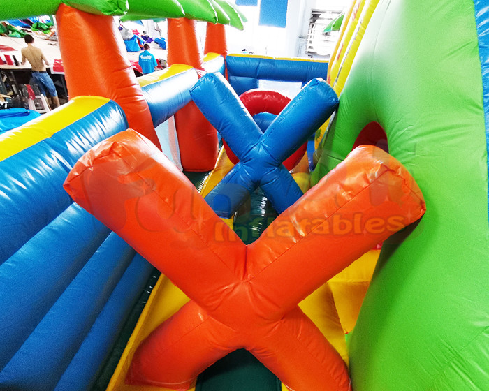 Amusement Park 1000D Inflatable Bounce House Double Stitching