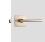 Zinc Alloy Tubular Lock Set Adjustable Bathroom Door Latches Satin Nickel