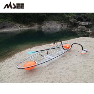 Wholesale Customized Glass Bottom Boat , Durable Polycarbonate Fiberglass Kayak Canoe from china suppliers