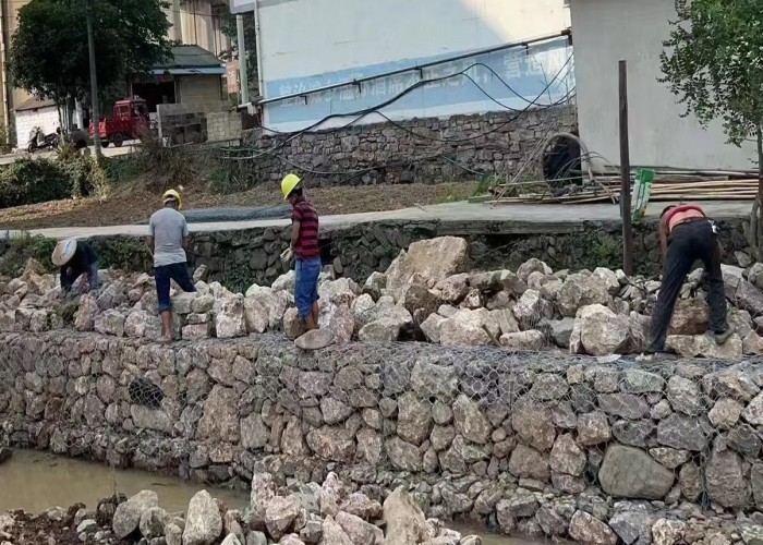 50mm X 50mm Gabion Wire Mesh Control And Guide Of Water Or Flood