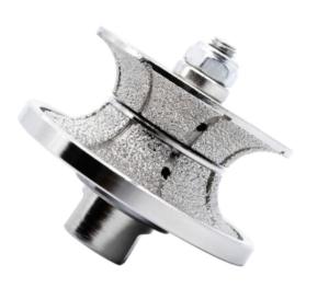 Wholesale Stable Performance Abrasive Pad Vacuum Brazed Edge Profile Wheel Diamond Router Bits for Stone from china suppliers