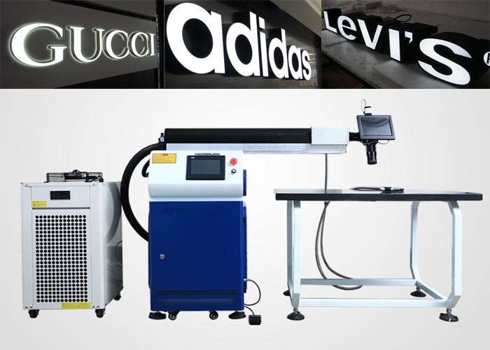 AD Signs Fiber Laser Welding Machine Single Welding Path Gas For Stainless Steel