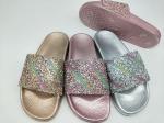 Size 36-41 Sliver Outsole Pu Upper Magic Slide Sandals