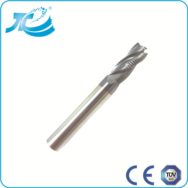 Solid Carbide End Mill HRC 55 , Plastic Cutting End Mills Air Oil Cooling Mode