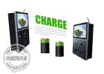 21.5 inch advertising digital signage player display / cell phone charging kiosk
