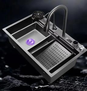 Wholesale 304 Stainless Steel Utility Sink Digital Waterfall Kitchen Sink from china suppliers