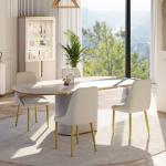 Simple Design White Glass Display Wine Rack Dining Room Furniture Modern Luxury