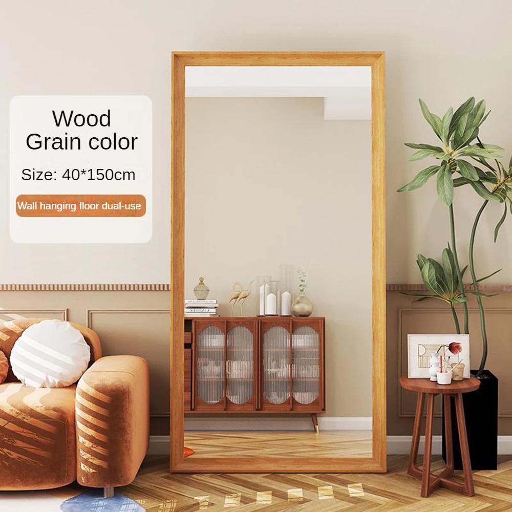 Living Room Plastic Frame Floor Mirror Popular Design Vintage Antique Bathroom Decor