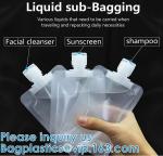Liquid sub Bagging, Sanitizer Lotion, Fluid Bottles, Travel Bag, TSA approved