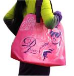 Green / Blue / Pink / Orange 75g Zipper Shopping Bag, Non Woven Carry Bags For
