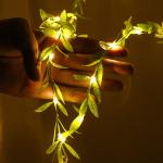 Artificial Ivy Garland Fake Plants Outdoor Fairy String Lights Vine Hanging