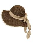 Crocheted Toyo Hat - Linen Bow