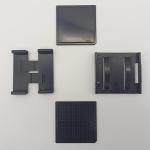 Black Dustproof 2 Inch Waffle Pack Chip Tray For IC Storage